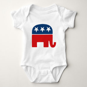republikanisches Party-Logo - GOP Elefant Baby Strampler