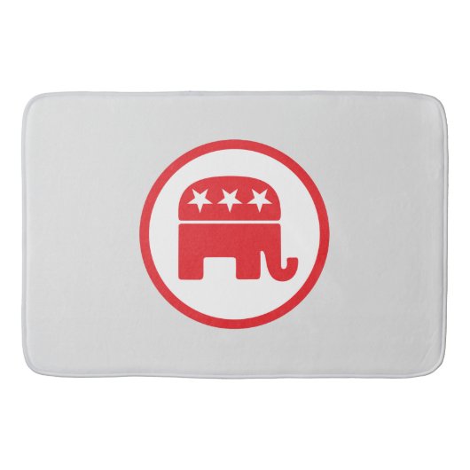 Republikanisches Party-Symbol Badematte (Vorderseite)