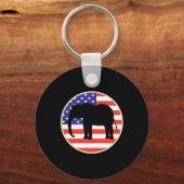 republikanisches Symbol Elefantendesign Schlüsselanhänger (Vorderseite)