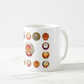 Republiken der sowjetischen Gewerkschaft Kaffeetasse (VorderseiteRechts)