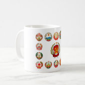 Republiken der sowjetischen Gewerkschaft Kaffeetasse (Vorderseite Links)