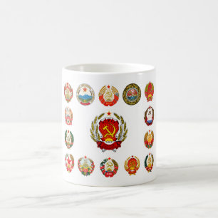 Republiken der sowjetischen Gewerkschaft Kaffeetasse