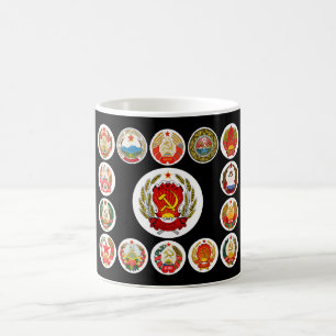 Republiken der sowjetischen Gewerkschaft Kaffeetasse