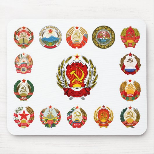 Republiken der sowjetischen Gewerkschaft Mousepad (Vorne)