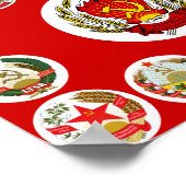 Republiken der sowjetischen Gewerkschaft - neuer H Poster (Ecke)