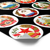 Republiken der sowjetischen Gewerkschaft - neuer H Poster (Ecke)