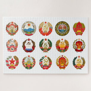 Republiken der sowjetischen Gewerkschaft Puzzle