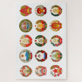 Republiken der sowjetischen Gewerkschaft Puzzle (Vertikal)