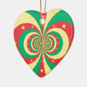 République du Cameroun mit fünf Spitzen-Sternen Keramik Ornament (Links)