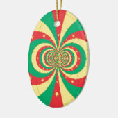 République du Cameroun mit fünf Spitzen-Sternen Keramik Ornament (Links)