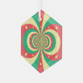 République du Cameroun mit fünf Spitzen-Sternen Ornament Aus Glas (Vorderseite Links)