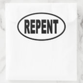 Reputation Euro Style Oval Ovaler Aufkleber (Tasche)