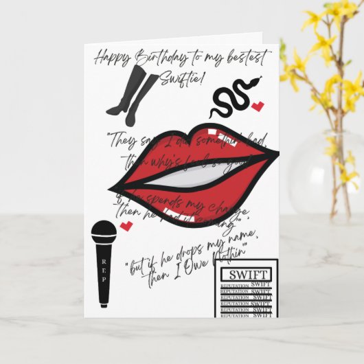 Reputation Geburtskarte Karte (Gelbe Blume)