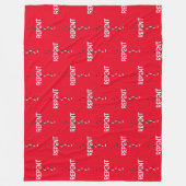 Reputationsfußspuren Fleecedecke (Vorderseite)