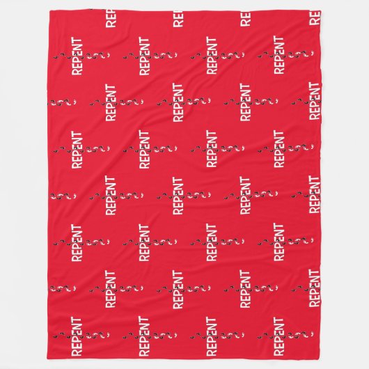 Reputationsfußspuren Fleecedecke (Vorderseite)