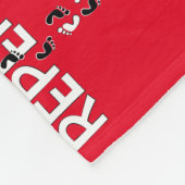 Reputationsfußspuren Fleecedecke (Ecke)