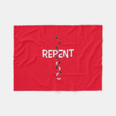 Reputationsfußspuren Fleecedecke (Vorderseite (Horizontal))