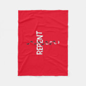 Reputationsfußspuren Fleecedecke (Vorderseite)