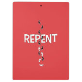 Reputationsfußspuren Klemmbrett (Rückseite)