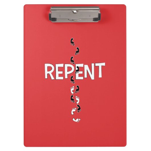 Reputationsfußspuren Klemmbrett (Vorderseite)