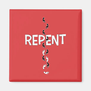 Reputationsfußspuren Magnet