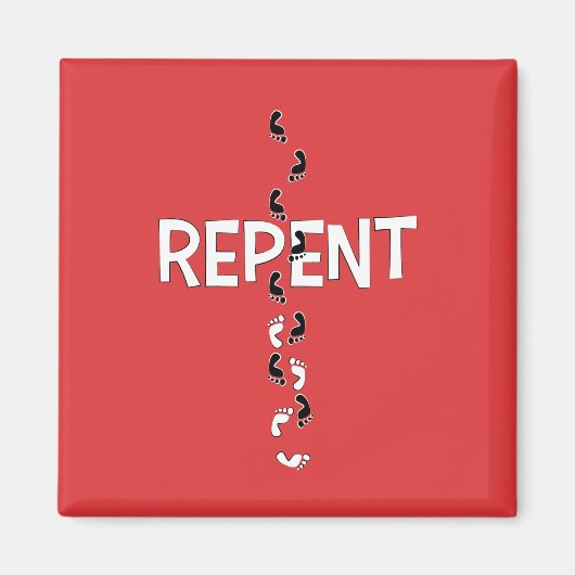Reputationsfußspuren Magnet (Vorne)