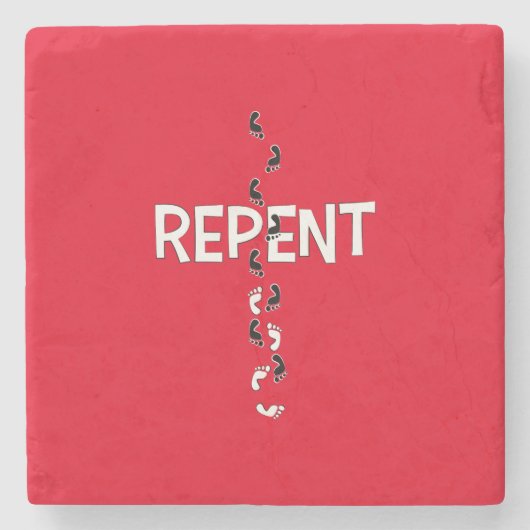 Reputationsfußspuren Steinuntersetzer (Vorderseite)