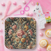 Requiem for Arcana – Gothic Floral Design Pappteller (Party)