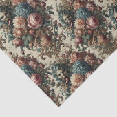 Requiem Rhapsody - Gothic Floral Seidenpapier (Detail)