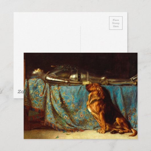 Requiescat von Briton Rivière (1888) Postkarte (Vorne/Hinten)