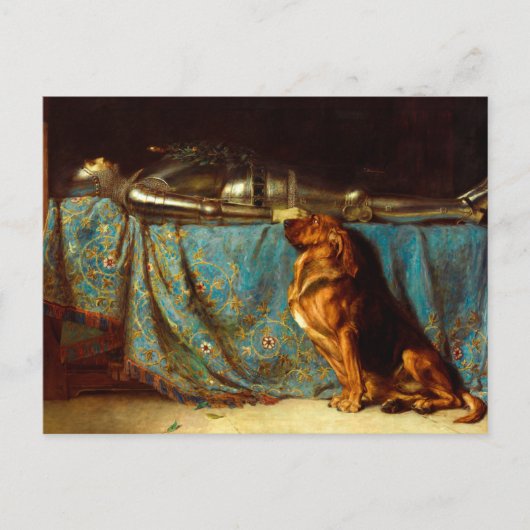 Requiescat von Briton Rivière (1888) Postkarte (Vorderseite)