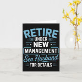 Rereifen unter "Neues Management" Siehe Husband fü Karte (Gelbe Blume)