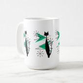 ReRo Atoma MCM Coole Katze Kaffeetasse (Vorderseite Links)