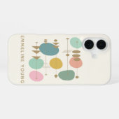 ReRo Atomage Mid Mod Geometric Personalisiert iPhone 16 Hülle (Rückseite (Horizontal))