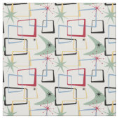 ReRo Atomares Stars & Boomerang Mitte Jahrhundert Stoff (Muster)