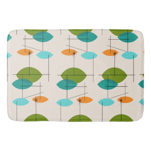 ReRo Atomic Mobile Muster Bath Mat Badematte (Vorderseite)