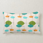 ReRo Atomic Mobile Muster Lumbar Pillow Lendenkissen<br><div class="desc">Dieses Retro Atomic Mobile Pattern Lumbar Kissen ist im Mitte des Jahrhunderts moderne Stil in seinem besten. Das Vintag inspirierte Design ist cremefarben mit spitzen Ovalen in Türkis, Orange, aquamarin und Avocado grün. Die aquamarinen und Avocado grünen Ovale überlappen sich und schaffen einen schönen Schatten Pfauenblau. Spaß Sternexplosionen verstärken Slanting...</div>
