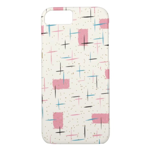ReRo Atomic Pink Muster iPhone 7 Fall Case-Mate iPhone Hülle (Rückseite)