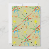 ReRo Atomic Sternexplosion Multicolored Muster Einladung (Rückseite)