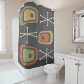 ReRo Atomraumzeitalter mehrfarbig Duschvorhang (Beispiel)