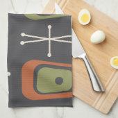 ReRo Atomraumzeitalter mehrfarbig Geschirrtuch (Viertel Falte)