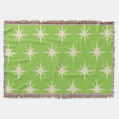 ReRo-Atomstars-Muster auf Lime Green Decke (Vorderseite)