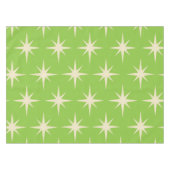 ReRo-Atomstars-Muster auf Lime Green Tischdecke (Vorderseite (Horizontal))