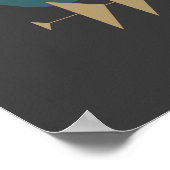 ReRo Atomzeit Mitte Jahrhundert Moderne Poster (Ecke)