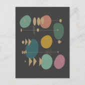 ReRo Atomzeit Mitte Jahrhundert Moderne Postkarte (Vorderseite)