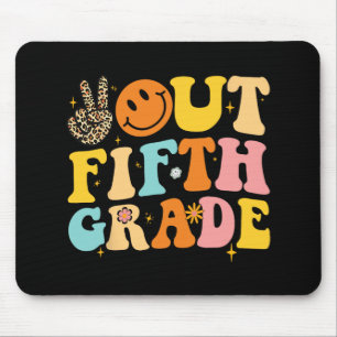 Réro Groovy Happy am letzten Tag von Schoo Mousepad