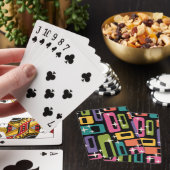 ReRo MCM Abstraktes Atomzeitmuster Spielkarten (In Situ)