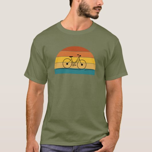 Rerto-Bike-Sonnenuntergang T - Shirt (Vorderseite)