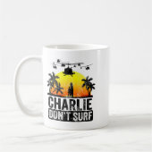 Rertro Vintage Charlie Dont Surf  Kaffeetasse (Links)