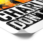 Rertro Vintage Charlie Dont Surf  Poster (Ecke)